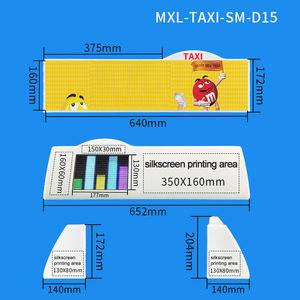 Écran d'affichage LED couleur HD pour taxi P4, éclairage de plafond intelligent, écran publicitaire LED pour voiture, boîte lumineuse de toit de voiture, directement de l'usine - Product Image 3
