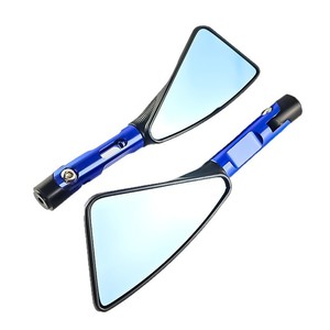 Espejo Retrovisor para Motocicleta Qiangye, de Aleación de Aluminio Azul, Giratorio, con Vista Amplia - Product Image 3
