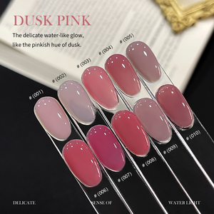 Esmalte de Uñas en Gel Jiangban Serie Linai, 10 Colores, 12ml, Nuevo Color Rosa Nude <span class=keywords><strong>Cereza</strong></span> Efecto Hielo, Requiere Lámpara UV para Secar - Product Image 4