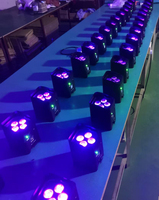 Éclairage led sans fil Rgbw 4x18w, projecteur avec télécommande