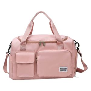 กระเป๋าเดินทางกันน้ำแบบสั่งทำโลโก้ฟรี กระเป๋าเดินทางขนาดใหญ่สำหรับออกกำลังกายและท่องเที่ยว  สำหรับทุกเพศ - Product Image 4