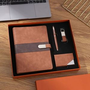 Agenda, carnet de notes, porte-clés, porte-cartes de visite avec boîte cadeau noire, carnet de luxe avec stylo, ensemble cadeau - Product Image 2
