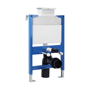 <span class=keywords><strong>Inodoro</strong></span> Moderno de Doble Descarga por Gravedad con Tanque de HDPE, Montado en la Pared con Marco Metálico Oculto y Garantía de 5 Años para Uso en Baños - Product Image 1