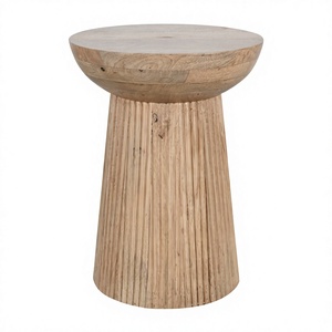 Modern Eco-Friendly Durable Marble Top Mango Wood Side Table Handmade for <b>Bedroom</b> Living Room & Hotel Use - Product Image 2