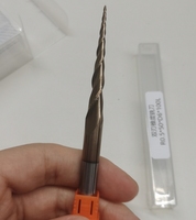 Fraise à queue conique en carbure de tungstène à 2 dents R1 R2 pour routeur CNC et plaques de métal, aluminium, bois