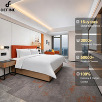 Ensemble de meubles d'hôtel 5 étoiles de luxe moderne, lits king-size et queen-size sur mesure, ensembles complets de chambres d'hôtel pour la rénovation d'hôtels