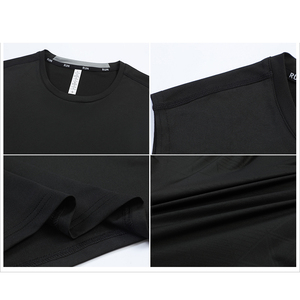 Men's Sporty Seamless Knitted 100% Polyester Sublimation Print Flying Bit Running Suit Quick-Drying Breathable Lightweight - Product Image 4