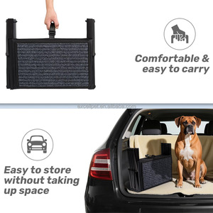 Opvouwbare Huisdier Trap Huisdier Metalen Auto Stap Met Tapijt Hond Oprit Voor Voertuig - Product Image 3