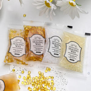 Gránulos de Cera para Sellar, Bolsa de 100 Piezas, Transparentes, Amarillos y Blancos, para Decoración de Diarios, Manualidades y Arte - Product Image 1