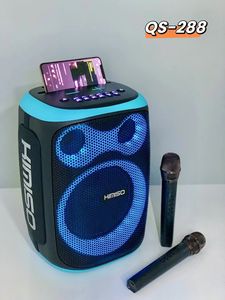 Kimiso QS-288ซับวูฟเฟอร์แบบพกพา8นิ้ว, ลำโพงปาร์ตี้ Kara ไมโครโฟนคู่สื่อสารบลูทูธไฟฟ้ากระแสตรง - Product Image 4