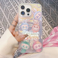 Coque de téléphone PC motif plume MilkyWAY pour 15/16 Pro Max, antichoc et étanche avec support de cadre d'appareil photo