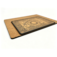 Sous-plats vierges pour sublimation, impression de logo personnalisé, sous-plat en MDF pour sublimation, résistant à la chaleur, 11,8*15,7 pouces, décoration de la maison