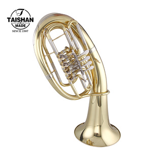 <span class=keywords><strong>Euphonium</strong></span> professionnel en laiton de marque Taishan avec <span class=keywords><strong>4</strong></span> <span class=keywords><strong>pistons</strong></span> en acier inoxydable accordables, finition laquée or, tonalité Bb - Product Image 3