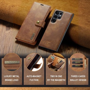 เคสโทรศัพท์หนังแบบพับได้ แม่เหล็กดูดติด ถอดออกได้ ชุบเคลือบหรูหรา สำหรับ S25 S24 S23 Ultra S22 S21 S20 S10 S9 Plus - Product Image 3
