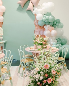 Chaise pour enfants en rotin naturel moderne faite à la main, design sécurisé, utilisation en extérieur, construction durable pour les fêtes d'anniversaire, accessoires de photographie - Product Image 5