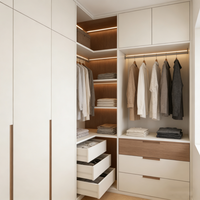 Usine spécialisée dans la personnalisation de grands meubles de rangement et d'exposition modernes en forme de L, armoires en MDF entièrement personnalisables avec étagères ouvertes