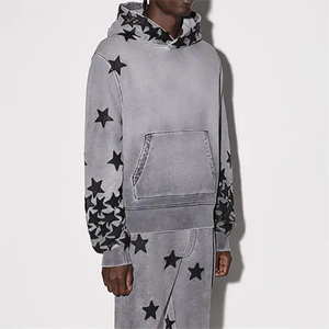 Sudaderas con Capucha para <span class=keywords><strong>Hombre</strong></span>, Estilo Vintage, Talla Grande, Lavado Ácido, Personalizadas, de Alta Calidad - Product Image 3