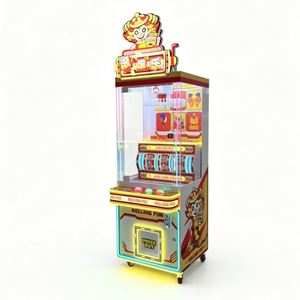 Máquina recreativa de premios con rueda giratoria de metal operada con monedas, máquina expendedora de peluches con garra, 1 año de garantía - Product Image 1