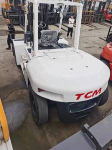 Buen estado Usado <span class=keywords><strong>TCM</strong></span> FD70 FD80 FD100 7 <span class=keywords><strong>Ton</strong></span> <span class=keywords><strong>8</strong></span> <span class=keywords><strong>Ton</strong></span> 10 <span class=keywords><strong>Ton</strong></span> Carretilla elevadora con palanca de cambios lateral - Product Image 4