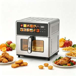 Friteuse à air Anbolife OEM 10L avec écran couleur LED, <span class=keywords><strong>tiroir</strong></span> et grille antiadhésifs, élément chauffant inférieur, jusqu'à 80 % moins de graisse, CE - Product Image 1