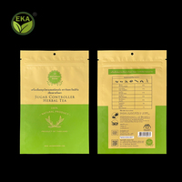 Sachets en papier kraft biodégradables PLA 100% d'emballage alimentaire debout zip-lock écologique