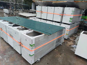 Large Rectangular Concrete <b>Planter</b> <b>Box</b> GFRC Trough <b>Planter</b> for Commercial Landscaping Vietnam Factory Wholesale 2026 - Product Image 3