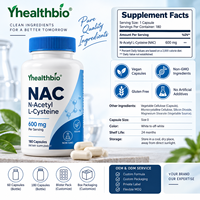 OEM N-Acetyl L-Cysteïne Poeder 60 Capsules Fruit Smaken Glutenvrij Geen Kunstmatige Ingrediënten Aangepaste Service voor NAC Supplement Capsules