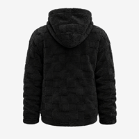 Veste en polaire Teddy pour homme, vente en gros ODM, avec capuche zippée, broderie Côte Ouest de Californie et poches latérales pour l'hiver