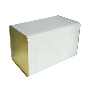 Оптовая продажа, квадратная большая жестяная банка для чая, большая высокая черная винтажная жестяная банка для чая, контейнер для конфет, кофе, печенья, металлическая жестяная коробка - Product Image 4