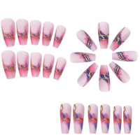 Nouveau Style presse sur ongles en gros faux ongles ongles artificiels acrylique cercueil faux ongles