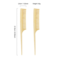 Échantillon gratuit professionnel outils de coiffure 100% peigne de brosse à cheveux en bois de bambou naturel pour femmes et hommes peigne à cheveux