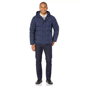 2025 Pakistan Manufactured High Quality Puffer <b>Jacket</b> <b>Men</b> Winter <b>Warm</b> Full Sleeve Pockets Stand Front Canvas New Style Top - Product Image 1