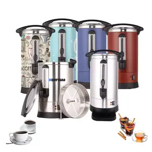 Heavybao Customized Color Coffee Maker Double Walled Construction Electric Stainless Steel Coffee Percolators Coffee Machine
