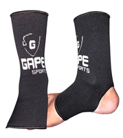 GAPE SPORTS Soporte de Rodilla de Compresión de Alta Calidad, Grueso, Flexible y con Protección Básica, 100% Poliéster/Algodón/Goma para Artes Marciales