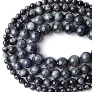 Prix usine pierre naturelle <span class=keywords><strong>oeil</strong></span> <span class=keywords><strong>d</strong></span>'<span class=keywords><strong>aigle</strong></span> entretoise ronde perle en vrac pour la fabrication de bijoux 6-12 MM bracelets à bricoler soi-même accessoires en gros - Product Image 4