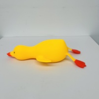 Entrepôt USA – Canard géant réaliste jaune et blanc de 36*16,5 cm, jouet sensoriel anti-stress à presser, canards mignons et moelleux