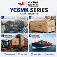 Moteur diesel marin YUCHAI YC6MK300L-C25, 219 kW, 300 CV, 1500 tr/min, pour bateau de transport de marchandises, bateau de pêche, bateau de travail
