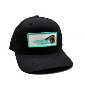 Casquette Trucker OEM Vietnam Factory personnalisée avec logo tissé, maille 6 panneaux, visière pré-courbée, respirante, style Hip Hop, réglable avec fermeture Snapback - Product Image 2