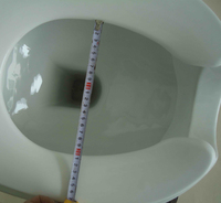 WC monobloc ergonomique pour personnes à mobilité réduite, avec siège ouvert, pour personnes âgées et soins infirmiers