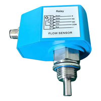 Interruptor Térmico de Flujo Salida de Relé PNP NPN G1/2 G1/4 Alarma Sin Flujo Agua Aceite Gas Sensor de Flujo