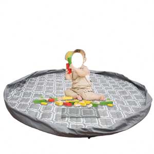 Kids Play Mat and Toy Organizer Storage <b>Bag</b> Portable Container for <b>Storing</b> Kids Toys Picnic Camping <b>Mattress</b> - Product Image 5