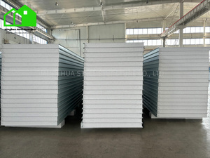 Paneles Sándwich <span class=keywords><strong>EPS</strong></span> Prefabricados de Diseño Moderno, Tablero Aislante Ignífugo de <span class=keywords><strong>Alta</strong></span> <span class=keywords><strong>Densidad</strong></span> para la Construcción de Viviendas, Hecho de Acero - Product Image 6
