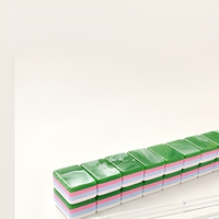 Jeu de Mahjong Riviera : Tuiles Tropicales, Palmiers, Parasol, Verre de Mer – Jeu de Table de Voyage