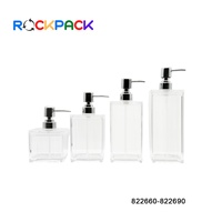 Distributeurs de Savon Liquide Multi-Tailles 320ml 500ml 700ml 900ml – Flacons Carrés Élégants et Fonctionnels pour Shampoing et Savon