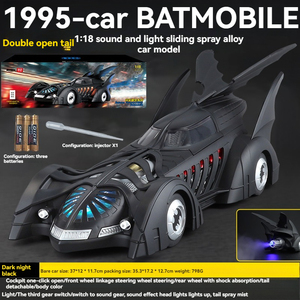 Modellino Auto 1:18 Licenziato Batman 1995, Modello in Lega con Suoni e Luci, Veicolo Giocattolo in Metallo da Collezione - Product Image 5
