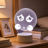 Lampe de nuit en acrylique USB personnalisée pour enfants en 3D LED Lampe de bureau à brancher Design moderne pour la maison Cadeau