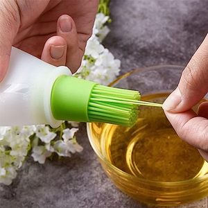 Wholesale Silicone Oil <b>Bottle</b> <b>Brush</b> Pastry Basting <b>Brushes</b> Oil <b>Bottle</b> with Basting <b>Brush</b> - Product Image 2