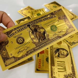 Statue de la Liberté USA Billet de 1 million de dollars factice en feuille d'or 24 carats, Billet commémoratif en feuille d'or 24 carats - Product Image 4