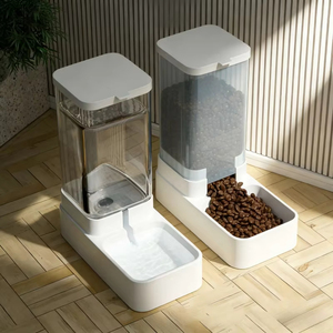 Juego de Bebedero y Comedero Automático por Gravedad para Mascotas, Paquete de 1-2 Unidades, Universal para Perros y Gatos, Dispositivo de Alimentación y Bebida de Doble Función - Product Image 1