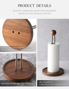 Woodsun Acacia Wood SS 430 supporto per <span class=keywords><strong>asciugamani</strong></span> di carta - Product Image 5